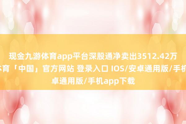 现金九游体育app平台深股通净卖出3512.42万元-九游体育「中国」官方网站 登录入口 IOS/安卓通用版/手机app下载