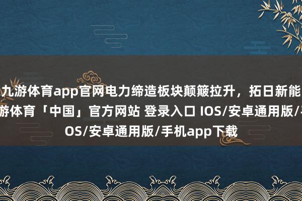 九游体育app官网电力缔造板块颠簸拉升,拓日新能波及涨停-九游体育「中国」官方网站 登录入口 IOS/安卓通用版/手机app下载